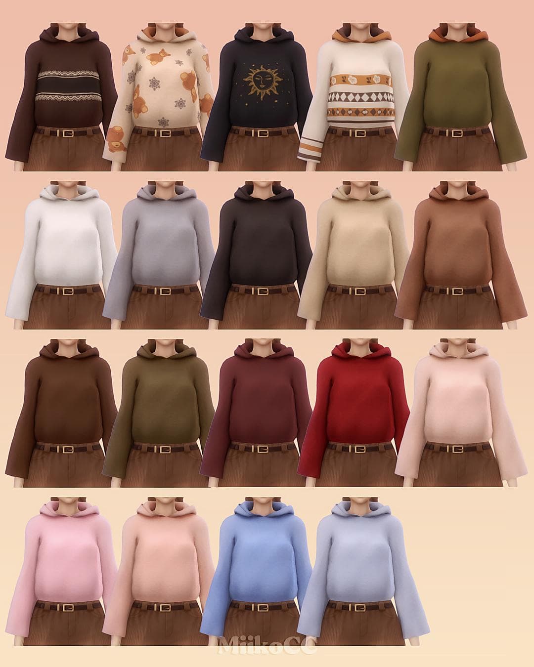Галерея мода Шерстяная кофта-худи Wool Hoodie #1